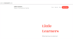 Desktop Screenshot of littlelearnersfl.com